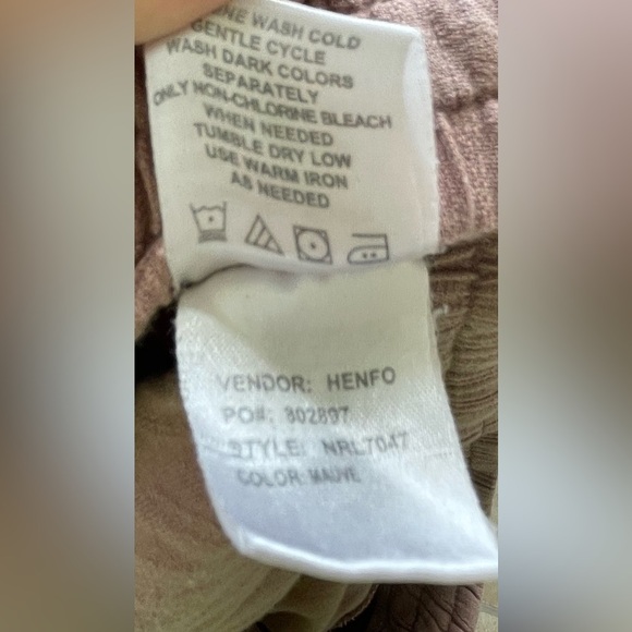 North River Outfitters 100% cotton mauve colored, wide leg, beachy pants; size L - Picture 9 of 9